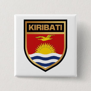 Chapa Cuadrada Escudo de Bandera de Kiribati