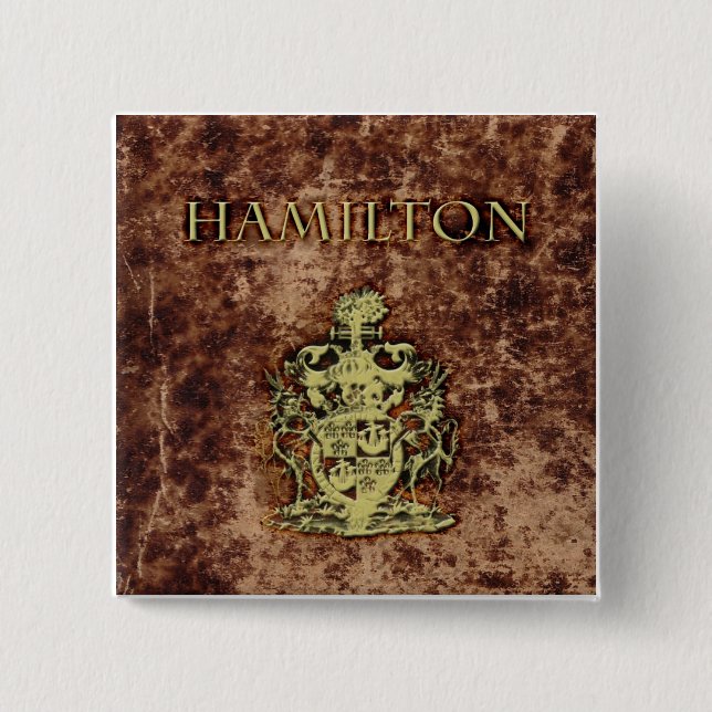 Chapa Cuadrada Escudo de Hamilton (Anverso)