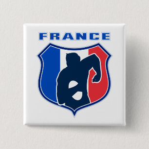 Chapa Cuadrada escudo de la bandera de Francia del francés del