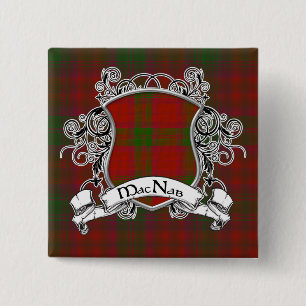 Chapa Cuadrada Escudo del tartán de MacNab