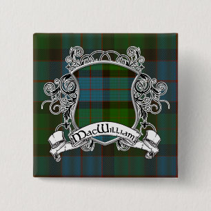 Chapa Cuadrada Escudo del tartán de MacWilliam