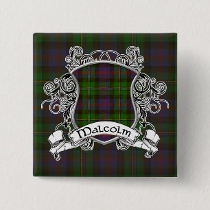 Chapa Cuadrada Escudo del tartán de Malcolm