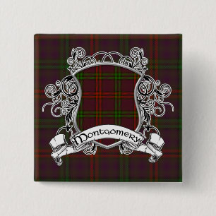 Chapa Cuadrada Escudo del tartán de Montgomery