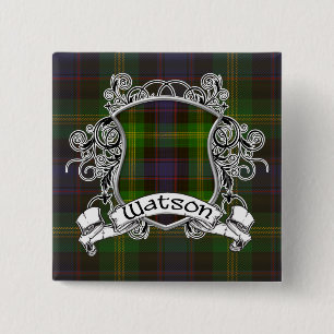 Chapa Cuadrada Escudo del tartán de Watson