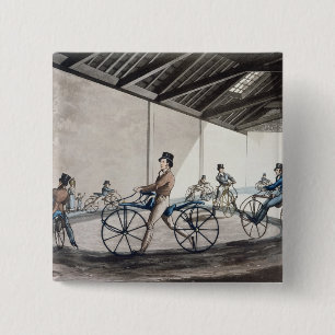 Chapa Cuadrada Escuela de montar a caballo peatonal de Hobbyhorse