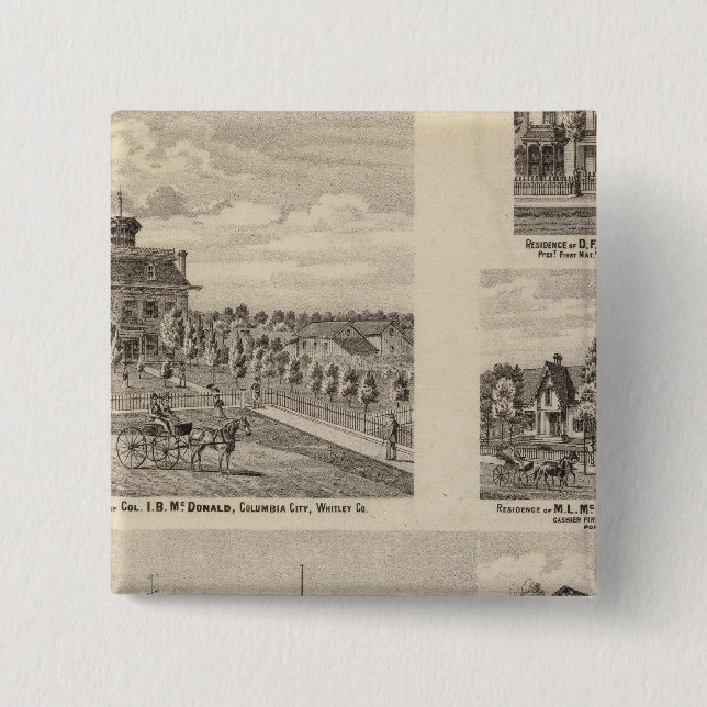 Chapa Cuadrada Escuela Pública de Valparaíso (Anverso)