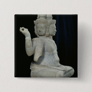 Chapa Cuadrada Escultura de Brahma con cuatro caras