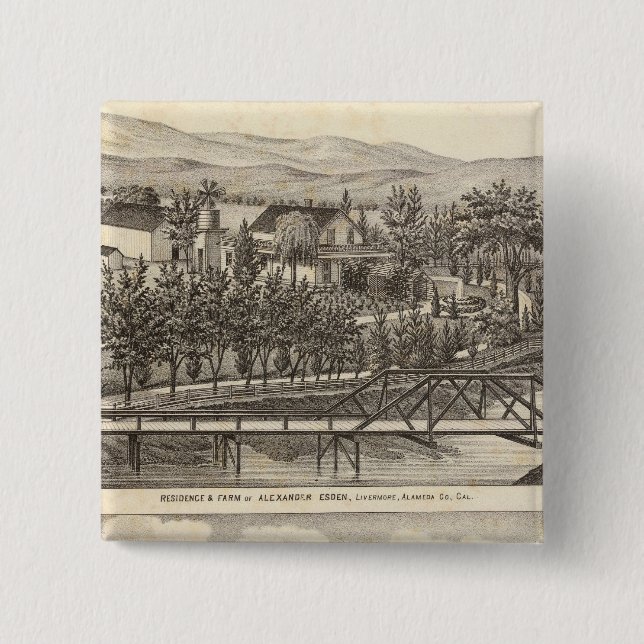 Chapa Cuadrada Esden, residencias Clary (Anverso)