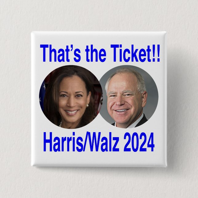 Chapa Cuadrada Ese es el boleto (Anverso)