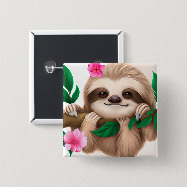 Chapa Cuadrada Eslora pequeña colgada en un árbol (Anverso y reverso)