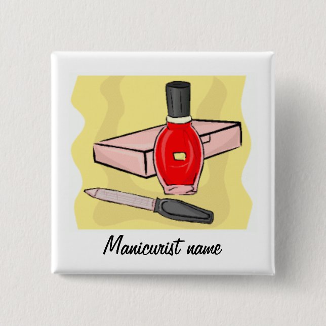 Chapa Cuadrada Esmalte de uñas/manicuro (Anverso)