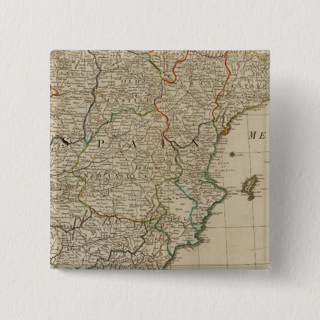 Chapa Cuadrada España, Portugal (Anverso)