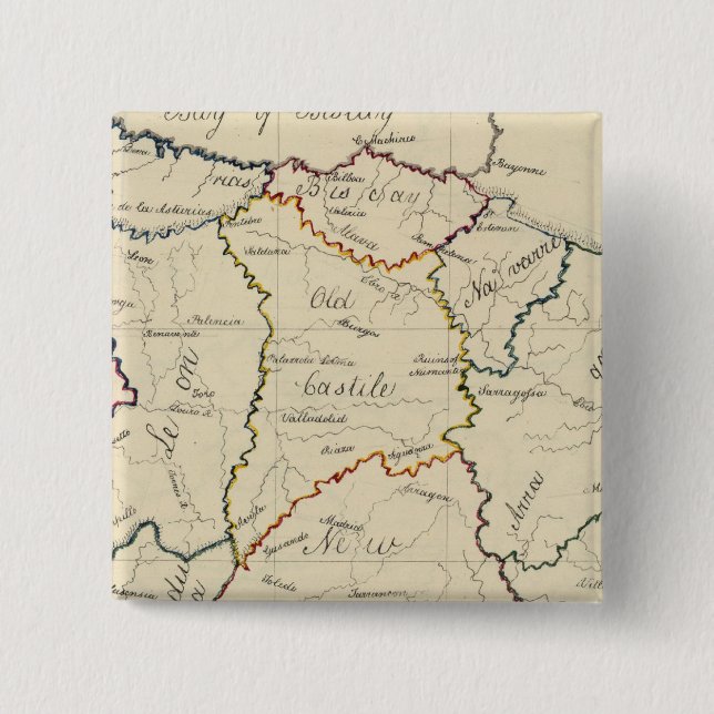 Chapa Cuadrada España y Portugal 8 (Anverso)