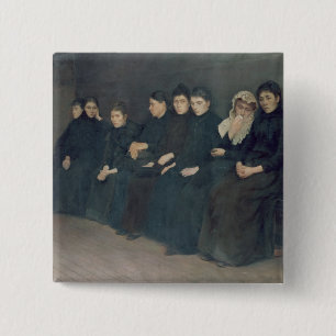 Chapa Cuadrada Esperando en la clínica, 1888