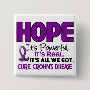 Chapa Cuadrada ESPERANZA 1 de la enfermedad de Crohn