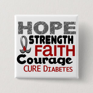 Chapa Cuadrada ESPERANZA 3 de la diabetes