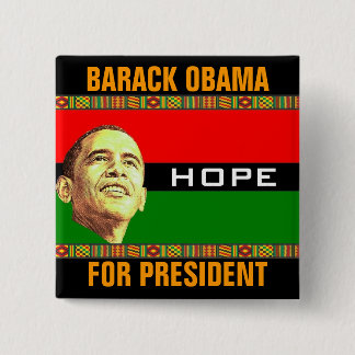 Chapa Cuadrada Esperanza de Barack Obama