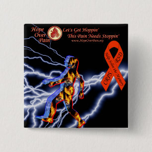 Chapa Cuadrada Esperanza sobre el relámpago CRPS/RSD Myste del