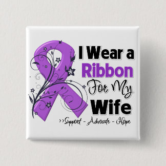 Chapa Cuadrada Esposa - Cinta de Cáncer Pancreática