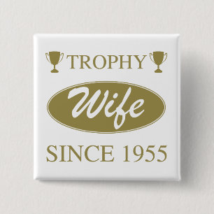 Chapa Cuadrada Esposa trofeo desde 1955