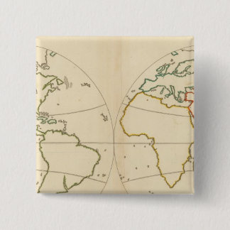 Chapa Cuadrada Esquema del mapa mundial
