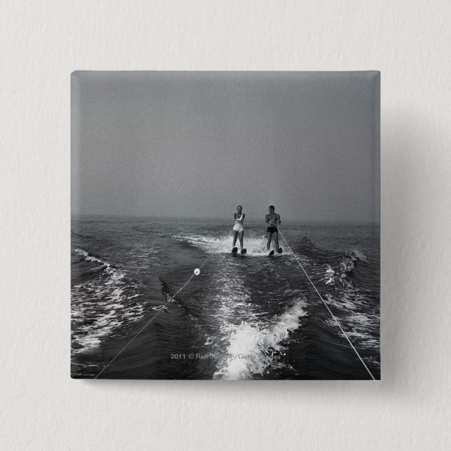 Chapa Cuadrada Esquí náutico de dos personas (Anverso)