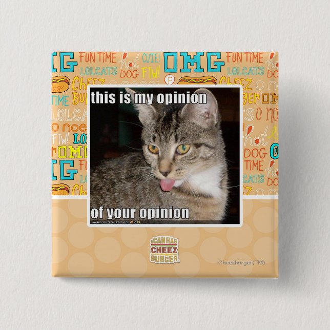 Chapa Cuadrada ésta es mi opinión (Anverso)