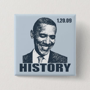 Chapa Cuadrada ESTABA ALLÍ - presidente Obama Inauguration