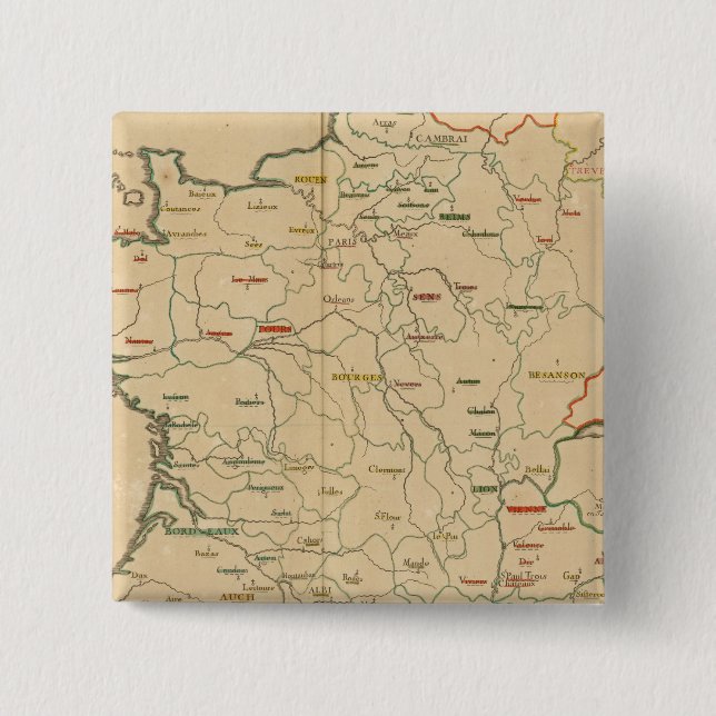 Chapa Cuadrada Establecimientos franceses (Anverso)