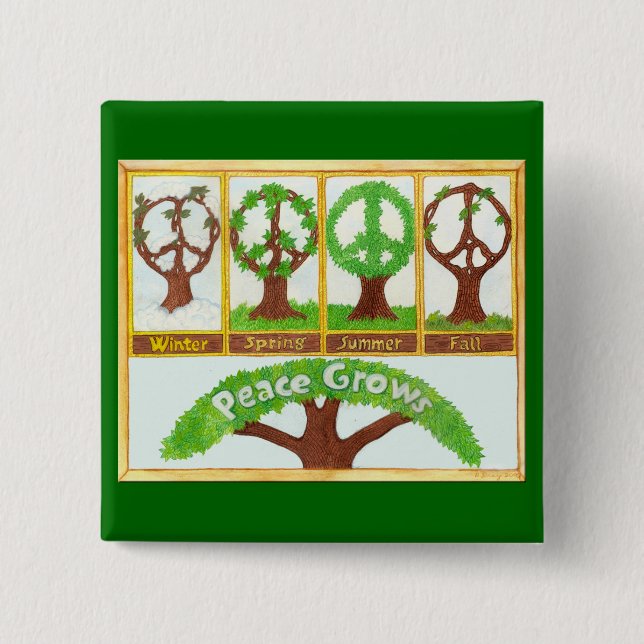 Chapa Cuadrada Estación de la paz (Anverso)