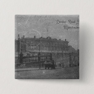 Chapa Cuadrada Estación del camino de Londres, Manchester, c.191