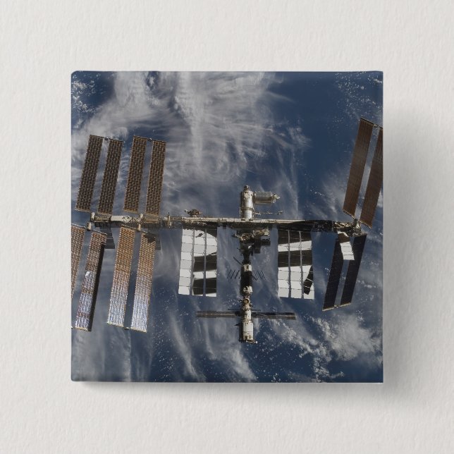 Chapa Cuadrada Estación Espacial Internacional 25 (Anverso)