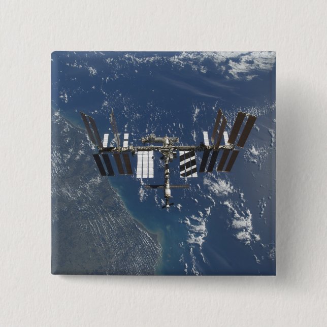 Chapa Cuadrada Estación Espacial Internacional en órbita 3 (Anverso)