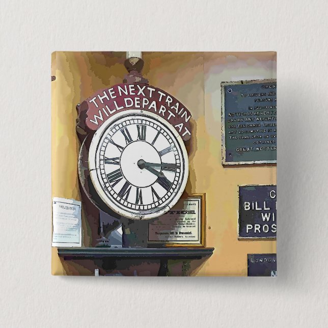 CHAPA CUADRADA ESTACIONES DE TREN (Anverso)