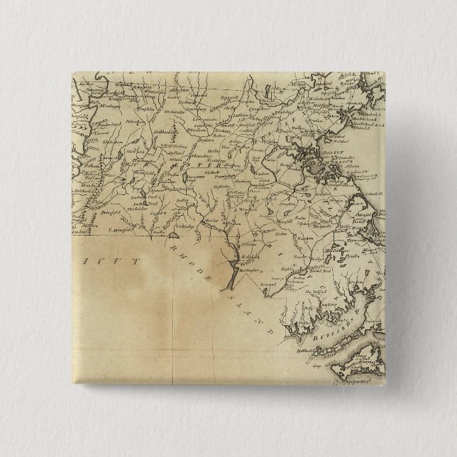 Chapa Cuadrada Estado de Massachusetts (Anverso)