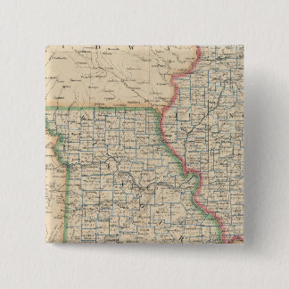 Chapa Cuadrada Estados de Illinois, Misuri y Arkansas