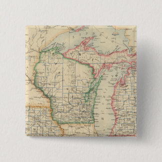 Chapa Cuadrada Estados de Michigan, Wisconsin e Iowa