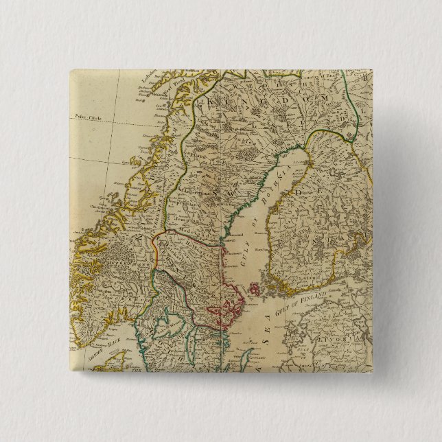 Chapa Cuadrada Estados del norte de Escandinavia (Anverso)