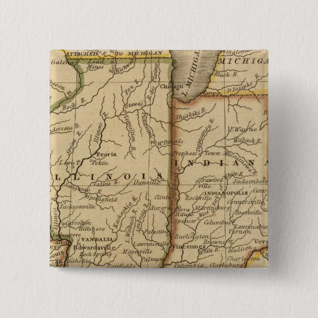 Chapa Cuadrada Estados occidentales (Anverso)