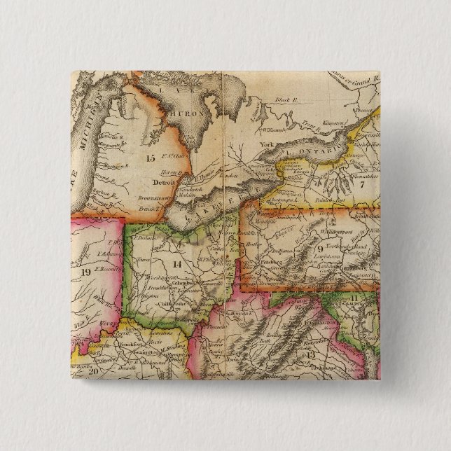 Chapa Cuadrada Estados Unidos 11 (Anverso)