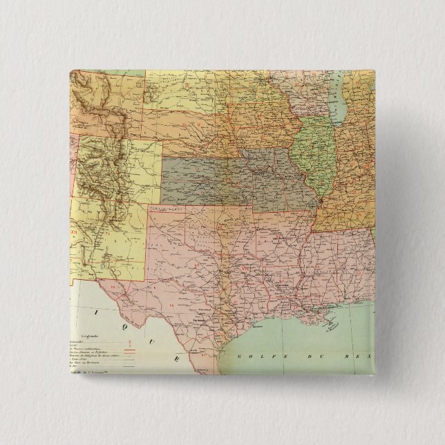 Chapa Cuadrada Estados Unidos 33 (Anverso)