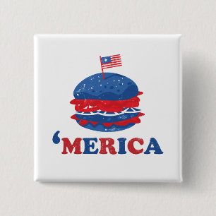 Chapa Cuadrada Estados Unidos 4 De Julio