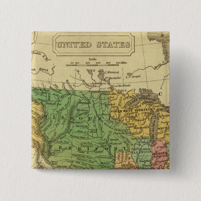 Chapa Cuadrada Estados Unidos 6 (Anverso)