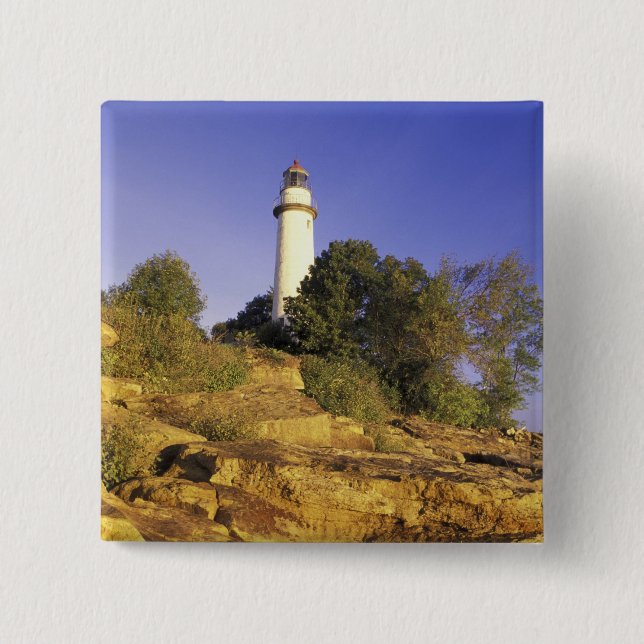 Chapa Cuadrada Estados Unidos, Michigan, Lago Huron. Pointe Aux B (Anverso)