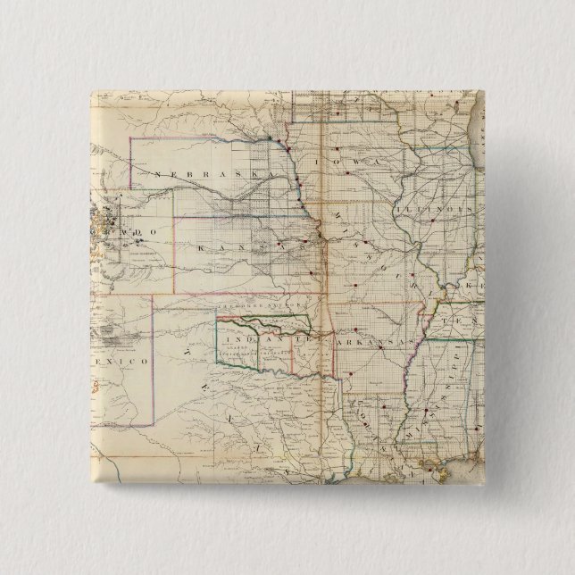 Chapa Cuadrada Estados Unidos, Territorios (Anverso)