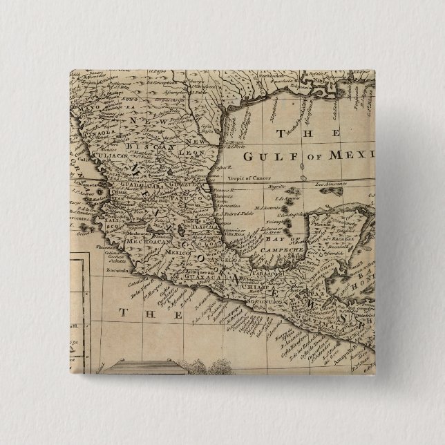 Chapa Cuadrada Estados Unidos y México (Anverso)