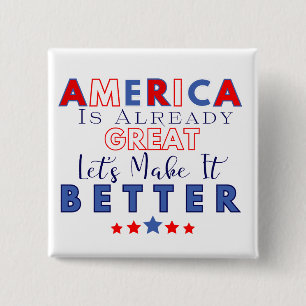 Chapa Cuadrada Estados Unidos ya es grande - Hagámoslo mejor