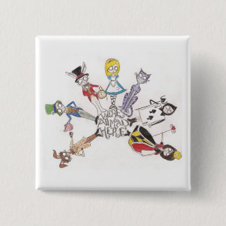 Chapa Cuadrada "estamos todos enojados aquí" abotonamos