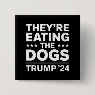 Chapa Cuadrada Están comiendo los perros Debate divertido cita de