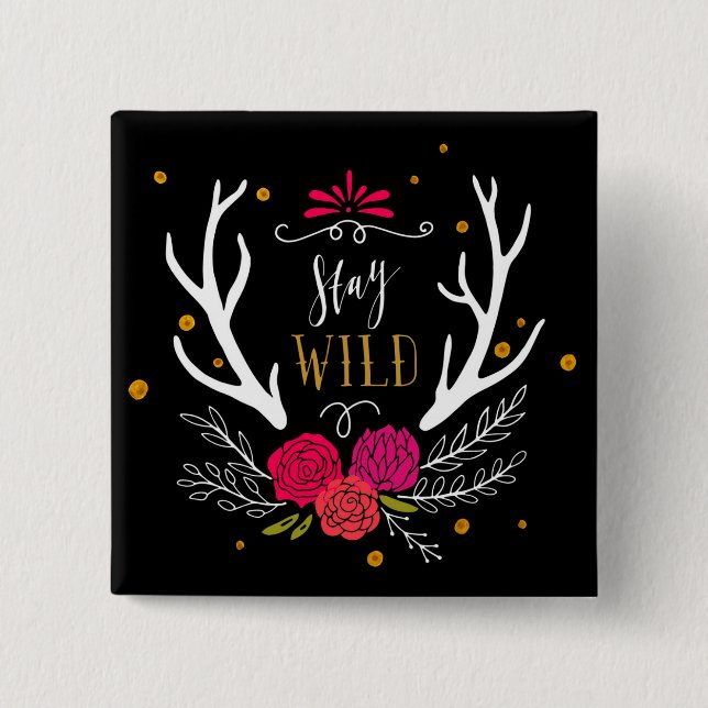 Chapa Cuadrada Estancia salvaje (Anverso)